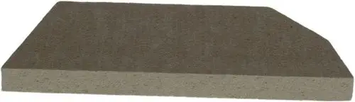 BOSCH Wärmeschutzplatte in rechteckiger Form mit schrägem Rand, oberfläche in neutralem Farbton, montierbar zur Wärmeisolierung von Oberflächen.